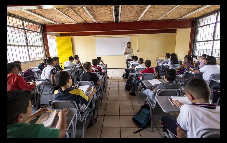 Hasta el último informe, la presencialidad registró 90% de alumnos, con cinco contagios de COVID-19 entre estudiantes y ocho de trabajadores de la educación. EL INFORMADOR / ARCHIVO