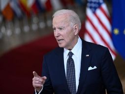 JOE BIDEN. El temor sobre un posible uso de armas químicas o biológicas por parte de Rusia es tema de las conversaciones en la cumbre extraordinaria de la OTAN en Bruselas. AFP / B. Smialowski