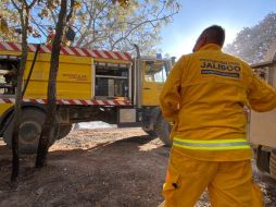 Para el combate de las llamas, se movilizaron brigadas de combatientes de la Semadet, del OPD Bosque La Primavera y de la Comisión Nacional Forestal. ESPECIAL