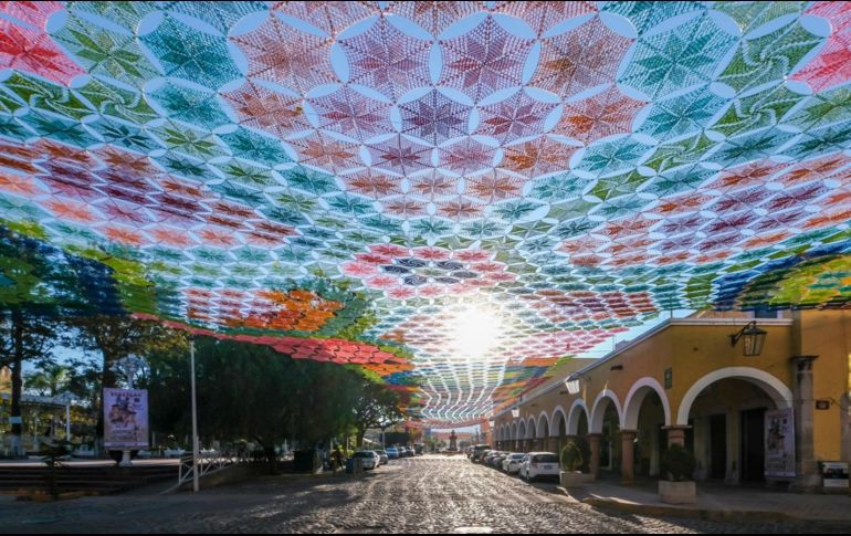 El Cielo Tejido es evidencia del gran talento artesanal de la entidad, de un trabajo en unidad y de cómo puede impulsar el turismo y la derrama económica en una población. FACEBOOK / Secretaría de Turismo Jalisco