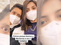 Debido a la seriee de contratiempos la pareja nos salió a tiempo para ver a su banda favorita. TikTok / Miriambg0