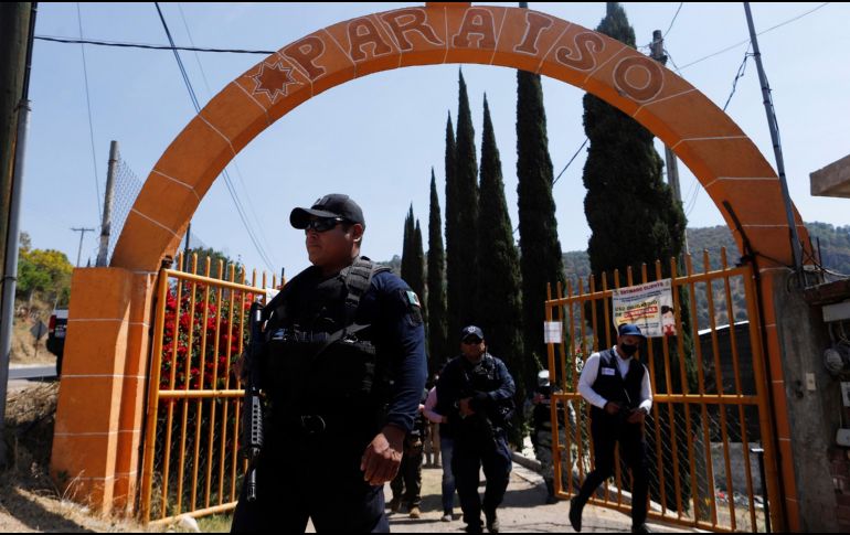 En la zona, autoridades recolectaron más de una centena de casquillos percutidos calibre 7.62 y .223, así como una granada calibre .40 mm. AP/A. Solís