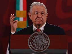 AMLO, durante su conferencia 