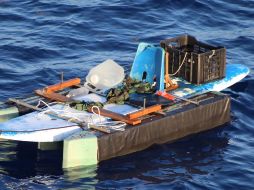 Desde octubre del año pasado a la fecha son más de mil los cubanos que han sido capturados en aguas de Estados Unidos (EU). EFE/ USCG Southeast