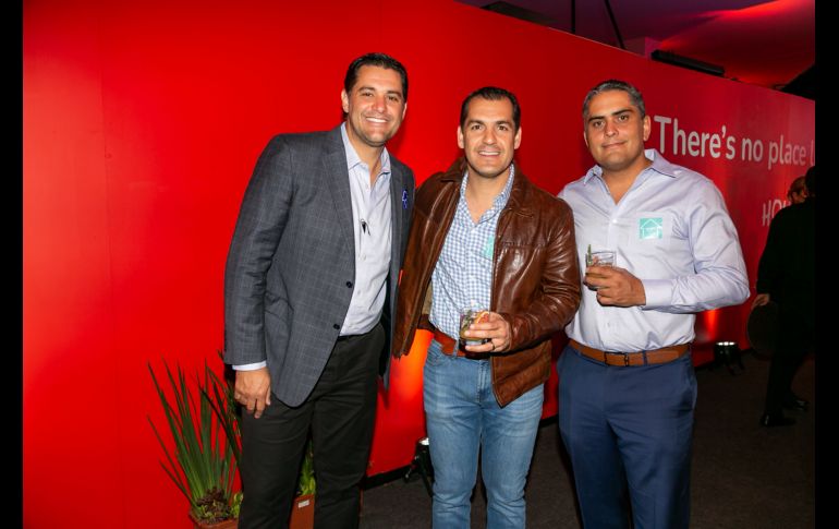 Guillermo Orozco, Pablo Canales y Alfredo Medina. GENTE BIEN JALISCO/Jorge Soltero