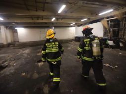 El pasado 16 de febrero bomberos controlaron durante la madrugada una fuga de gas en el Mercado San Juan de Dios. ESPECIAL / Protección Civil y Bomberos de Guadalajara