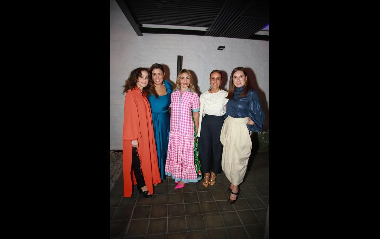 Pilar Bolaños, Lorena Martínez, Hilda García, Maye Lemus y Gloria Calzada. GENTE BIEN JALISCO/Antonio Martínez