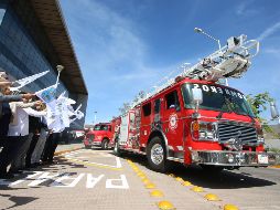 El gobernador Salvador Zamora Zamora agradeció los donativos, y reconoció a quienes los hicieron posibles. ESPECIAL/Gobierno de California
