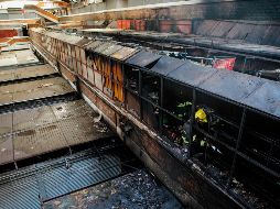El incendio que se registró la madrugada de ayer jueves en el Mercado San Juan de Dios dejó daños en más de 400 locales. EL INFORMADOR / G. Gallo