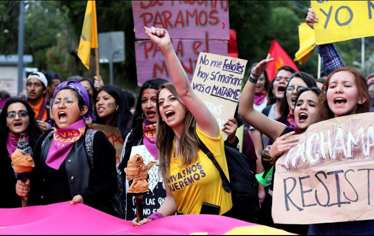 Durante todo el mes, colectivos feministas organizaron actividades para denunciar la violencia que se vive en Chihuahua. INFORMADOR/ARCHIVO
