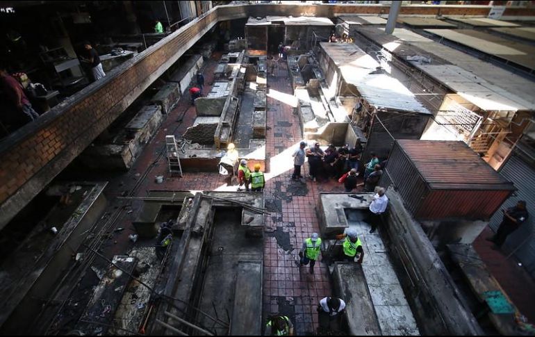 El Mercado de San Juan de Dios permanece cerrado y resguardado por elementos de Seguridad Pública las 24 horas. ESPECIAL/Gobierno de Guadalajara