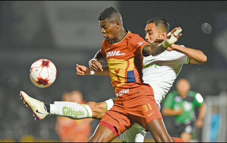 Con la única anotación los Pumas llegan a 15 unidades, mientras que los Bravos de Juárez se quedan en 8. IMAGO7/M. Tapia