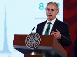 Hugo López-Gatell, subsecretario de Prevención y Promoción de la Salud, indica que al igual la mortalidad se encuentra en un 98% de su reducción. SUN / D. Sánchez