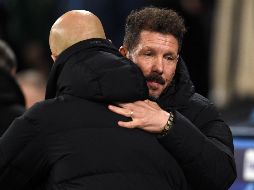 PRIMER ROUND. Pep Guardiola venció a Diego Simeone en el duelo táctico. AFP/O. Scarff