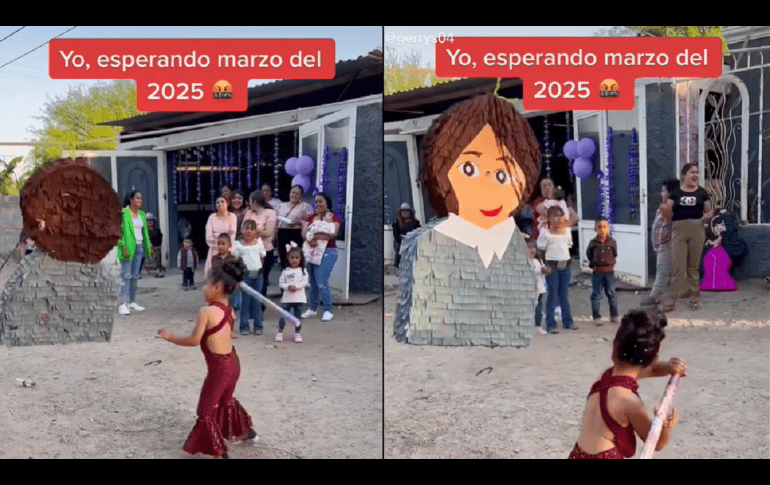 Fanáticos de Selena enloquecieron por la temática y piñata de esta fiesta infantil. TIKTOK: @gerrys04