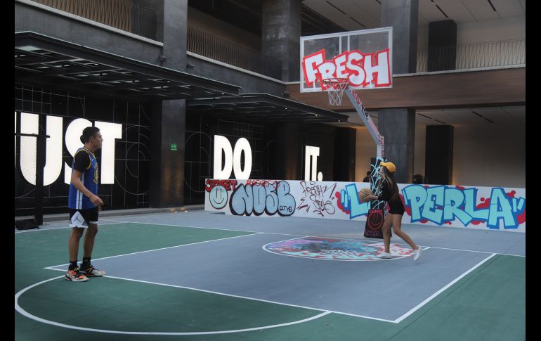 Cancha de básquetbol 3X3. GENTE BIEN JALISCO/Claudio Jimeno