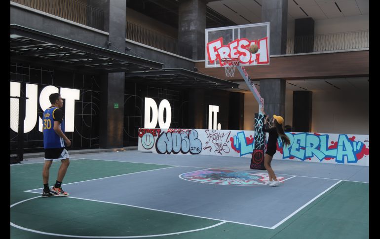 Cancha de básquetbol 3X3. GENTE BIEN JALISCO/Claudio Jimeno