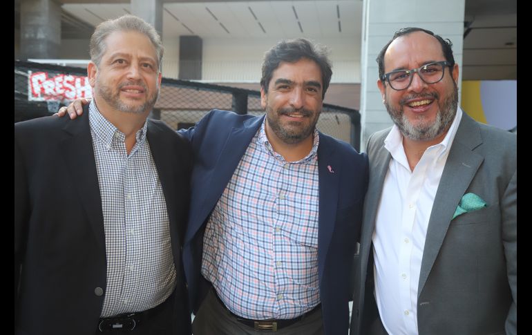 Ricardo Padilla, Gabriel Ramírez y Juan Carlos Ortiz. GENTE BIEN JALISCO/Claudio Jimeno