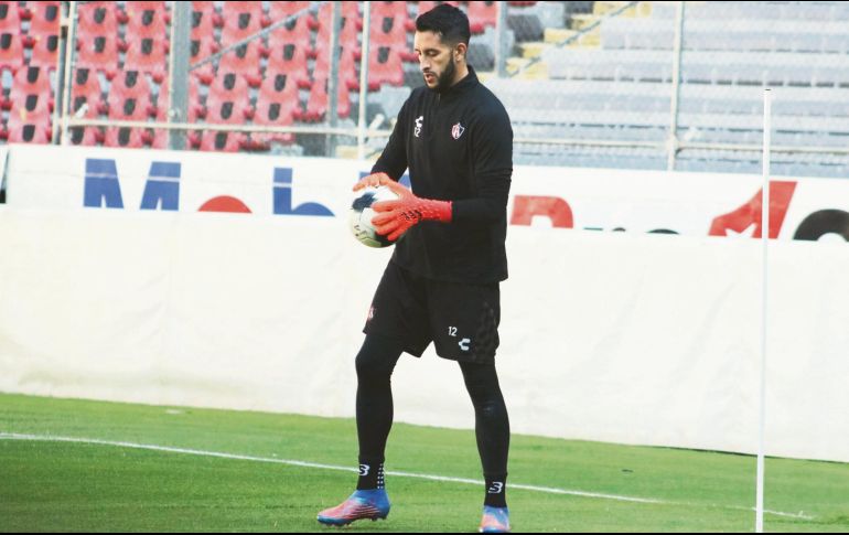 Camilo Vargas. El colombiano llegará a 100 partidos con Atlas esta noche ante los Rayos. Cortesía/ Atlas FC