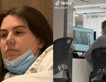 Esta paciente aprovechó su visita al hospital para tomarse con humor su padecimiento. TIKTOK: @isi_lynott