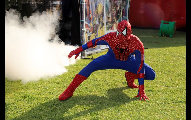 Show de Spiderman y el duende verde. GENTE BIEN JALISCO/Claudio Jimeno