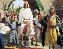 Jesús entrando a Jerusalén, es recibido como un rey. ESPECIAL