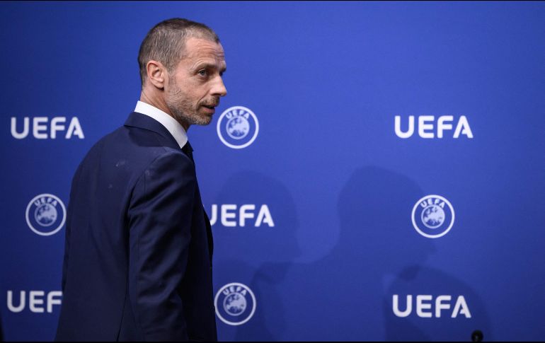 Aleksander Ceferin, presidente de la UEFA, está en contra de la saturación de partidos internacionales que promueve la FIFA. AFP/F. Coffrini
