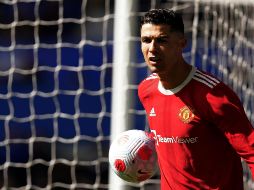 Cristiano volvió este sábado a la alineación del United, tras perderse el último encuentro por enfermedad. EFE / T. Keeton