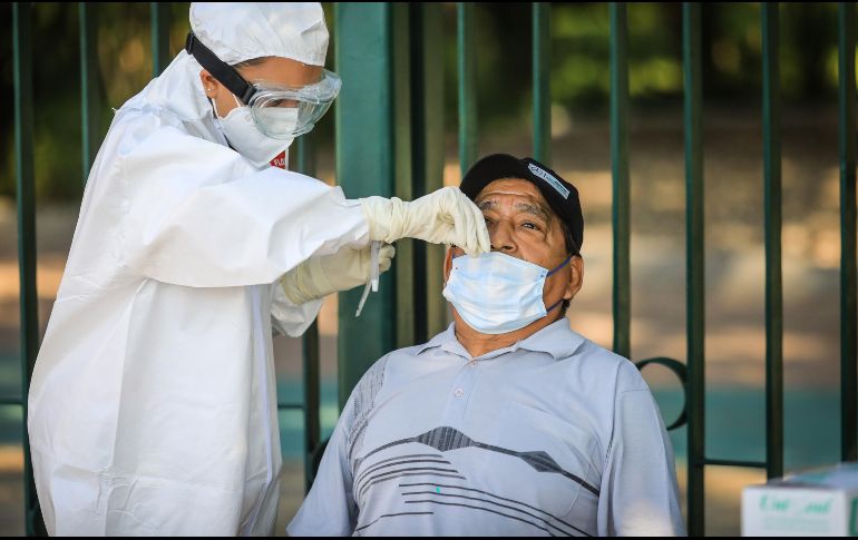 La demanda de pruebas COVID bajó 79% en dos meses. ESPECIAL