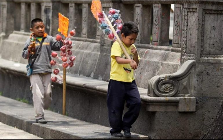 Las cifras indicaron que un menor puede obtener ingresos mayores a los 800 pesos diarios. ESPECIAL