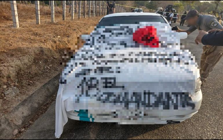 El vehículo con los cinco cadáveres fue abandonado en una carretera del poblado Las Cuchillas. EFE