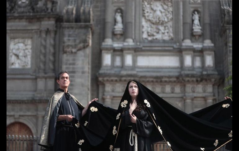 Luego de casi dos horas de representación, Jesús fue crucificado a los pies de la Catedral Metropolitana. SUN/E. Álvarez