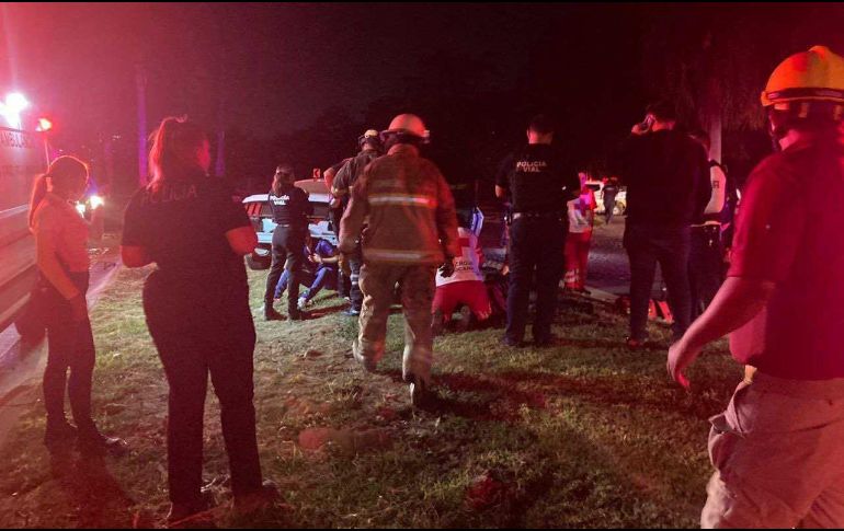 El accidente ocurriósobre la avenida Fluvial Vallarta y Jesús Rodríguez Barba en Puerto Vallarta. ESPECIAL / PC Jalisco