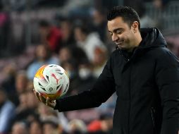 Al final del encuentro, Xavi aseguró que prácticamente se han despedido de LaLiga. AFP/L. GENNE