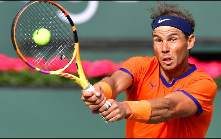 Nadal había anunciado el 22 de marzo que sería baja entre cuatro y seis semanas debido a una “fisura en una costilla”. AFP/F. Brown