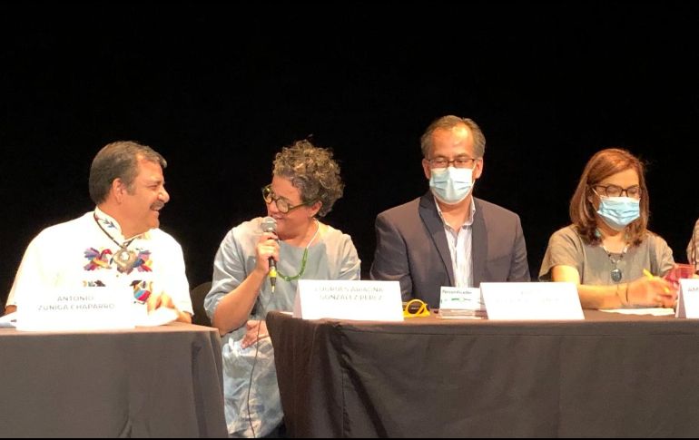 Lourdes González Pérez, titular de la SC, presentó “Incendia” y el premio “Gerardo Mancebo del Castillo”. CORTESÍA / Secretaría de Cultura