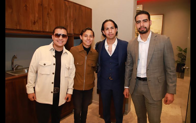 Brian Sandoval, Isaias Sandoval, Gamaliel Contreras y Manuel Contreras. GENTE BIEN JALISCO/ Tony Martínez