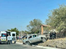 El accidente se registró la mañana de este viernes en el kilómetro 19 de la carretera Ayotlán–Degollado. ESPECIAL /