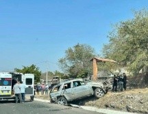 El accidente se registró la mañana de este viernes en el kilómetro 19 de la carretera Ayotlán–Degollado. ESPECIAL /