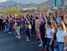 La marcha para pedir justicia por la muerte de Debanhi partió a las 17:30 horas en Monterrey, Nuevo León. ESPECIAL