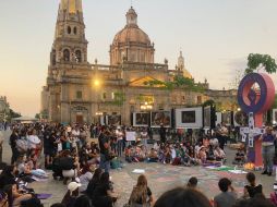 Protesta en Jalisco que se realiza en el Centro Histórico luego de darse a conocer la muerte de Debanhi. EL INFORMADOR/ M. VEGA