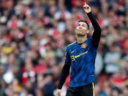 Cristiano Ronaldo marcó el momentáneo 2-1 en la derrota contra el Arsenal en el Emirates Stadium. AFP / I. Kington