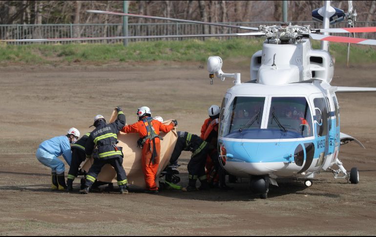 El rescate del domingo sucede luego de cerca de 19 horas de una búsqueda intensa. EFE/JIJI PRESS