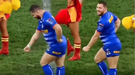 Un docente de la Academia de Baile de Stellenbosch conquistó el terreno de juego con esta coreografía. TIKTOK: @jefferson.sacramento