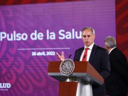 López-Gatell dio un recuento final sobre la pandemia del COVID, donde destacó que en las últimas cinco semanas se ha tenido una reducción de casos y defunciones. SUN / D. Simón Sánchez