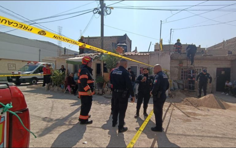 Miguel Macías, supervisor operativo de la Unidad Municipal de Protección Civil y Bomberos de Zapopan señaló que tuvieron complicaciones para ingresar al lugar porque era una finca aún en construcción. CORTESÍA / Bomberos de Zapopan