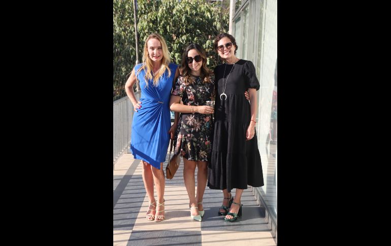 Mónica Passini, Velia Lara y Paulina Cuevas. GENTE BIEN JALISO/Claudio Jimeno