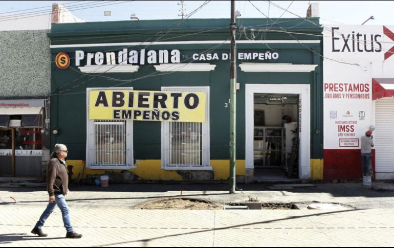 Las casas de empeño se han convertido en una de las formas más rápidas de obtener dinero frente a una crisis económica. EL INFORMADOR/ARCHIVO