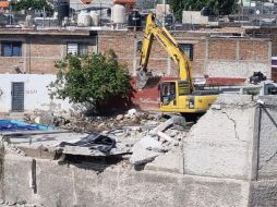 A las 10:00 de la mañana ya se había intervenido la finca que había comenzado a ser edificada hace cinco años. EL INFORMADOR/G. Gallo