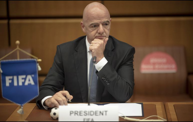 El presidente de FIFA, Gianni Infantino, visitará a López Obrador y México como parte del proceso del Mundial 2026, que se celebrará en México, Estados Unidos y Canadá. ARCHIVO /  EFE